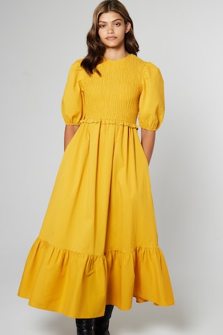 Aligne - Vestido em amarelo: frente