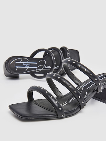 Pepe Jeans Strap Sandals ' ZOE DOUBLE ' in Black
