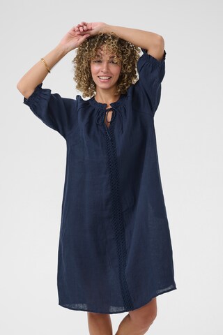 Cream Dress 'Bellis' in Blue: front