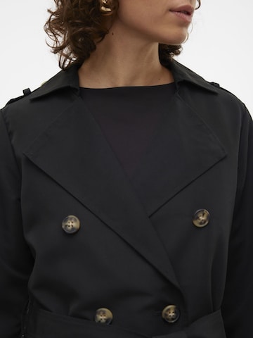 VERO MODA Between-Seasons Coat 'CHLOE' in Black