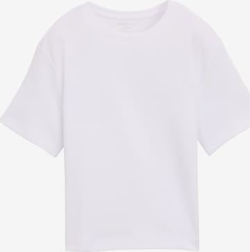 TOM TAILOR DENIM Majica | bela barva: sprednja stran