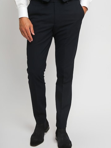 Suitable Slimfit Pantalon in Blauw: voorkant
