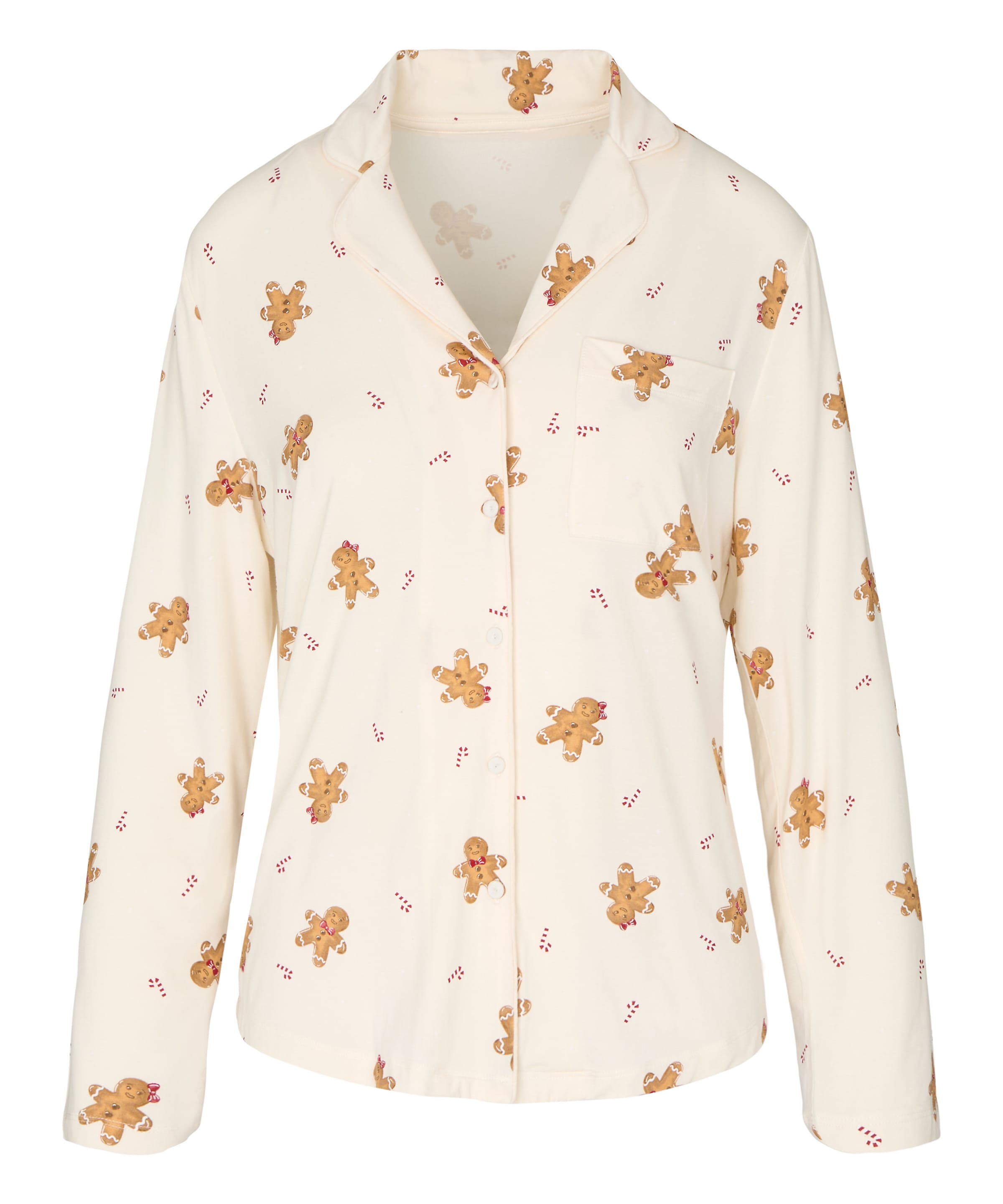 Hunkemöller Schlafshirt in Weiß: Vorderseite