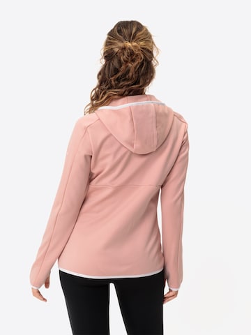 VAUDE Athletic Fleece Jacket 'Valsorda' in Pink