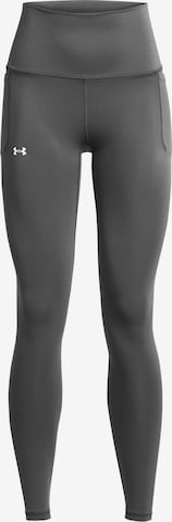 UNDER ARMOUR Skinny Workout Pants ' Meridian Ultra High Rise ' in Grey: front