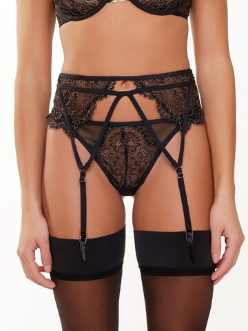 LingaDore String in Schwarz: Vorderseite