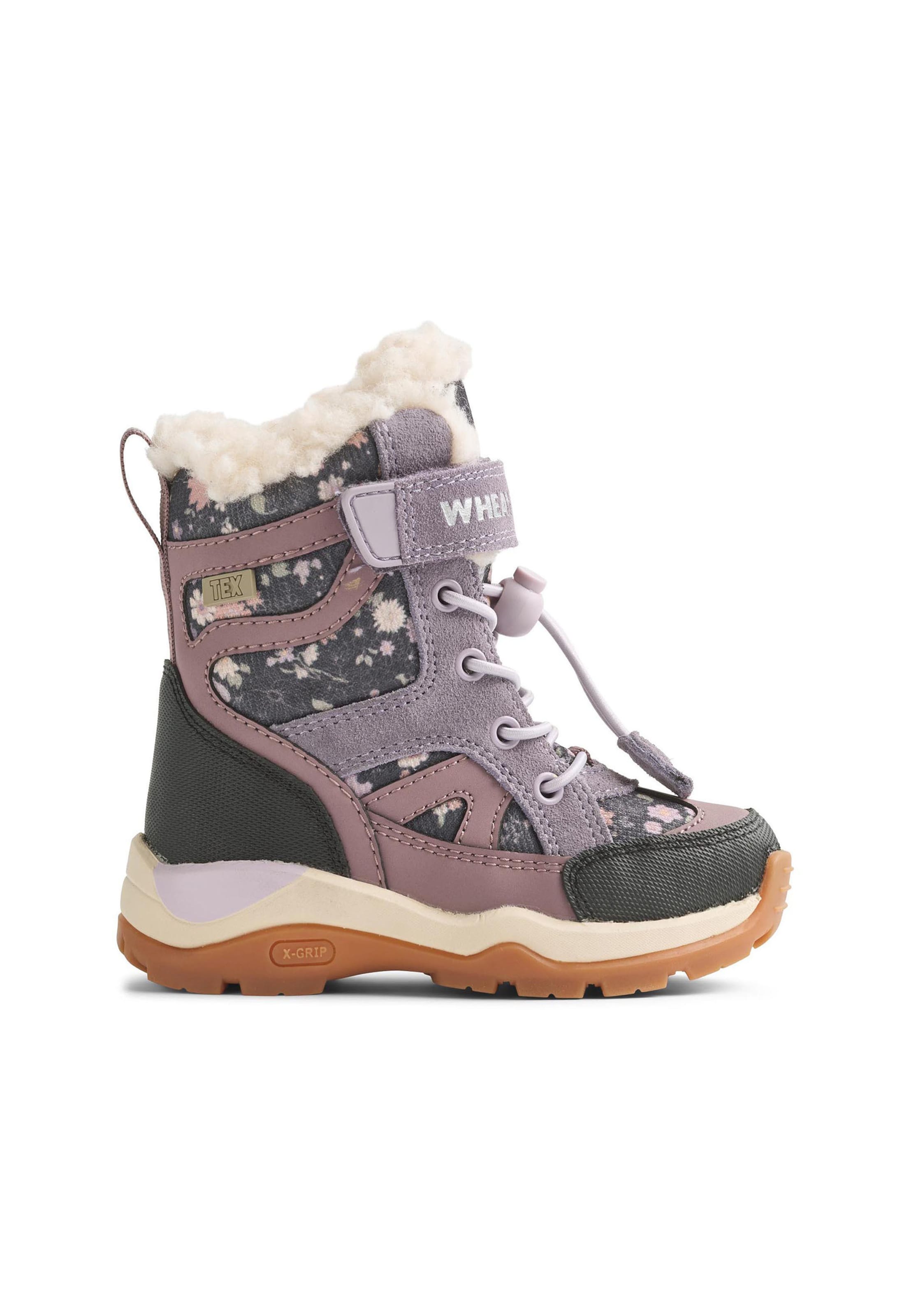 Bottes de neige 'Dixie Tex' WHEAT en violet : devant