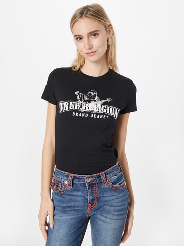 True Religion Μπλουζάκι σε μαύρο: μπροστά