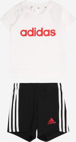 ADIDAS SPORTSWEAR Trainingspak 'Essentials Lineage Organic And' in Wit: voorkant