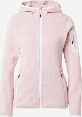 CMP Athletic Fleece Jacket in Pink: front