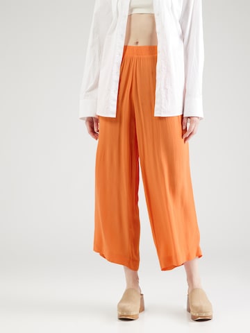 ICHI Wide leg Pants 'MARRAKECH' in Orange: front