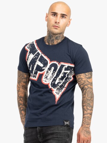 T-Shirt 'BERNARDINO' Tapout en bleu : devant
