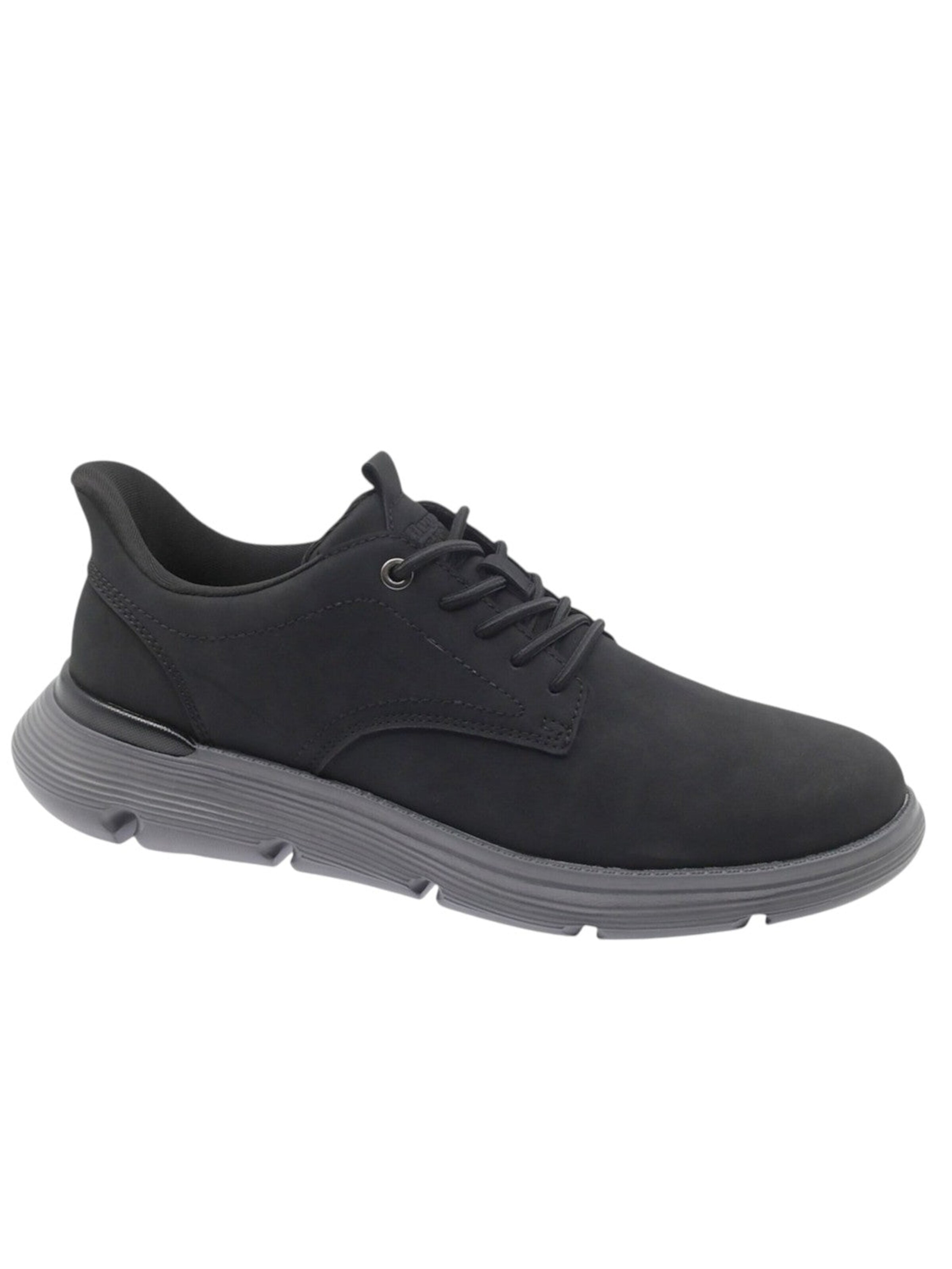 Scarpa stringata sportiva di Beppi in nero: frontale