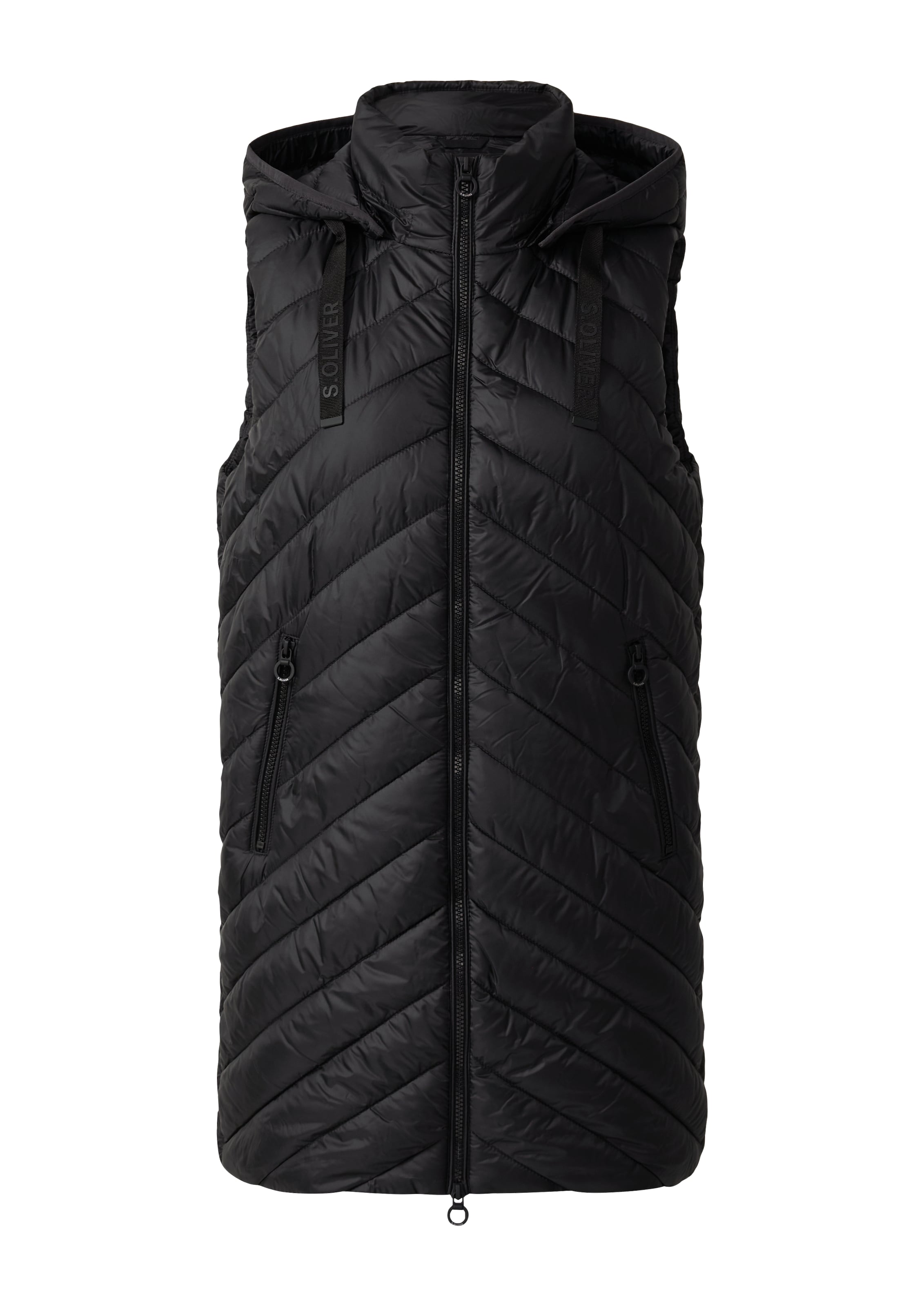 s.Oliver Γιλέκο σε μαύρο: μπροστά