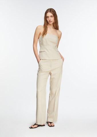 Regular Pantalon COMMA en beige : devant
