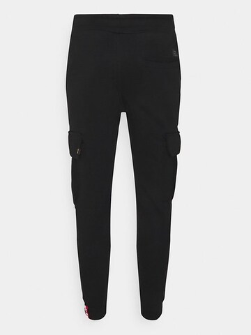 ALPHA INDUSTRIES Regular Pants 'Terry' in Black