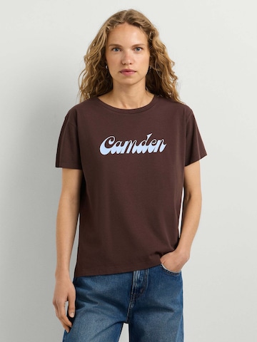 T-shirt Pepe Jeans en marron : devant