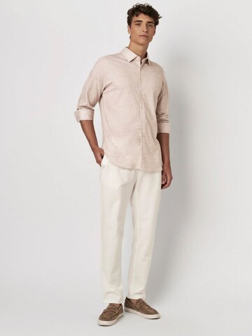 DESOTO Slim fit Overhemd in Beige
