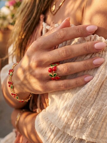 Nemomatheo Ring 'Cherry Bliss' in Gold