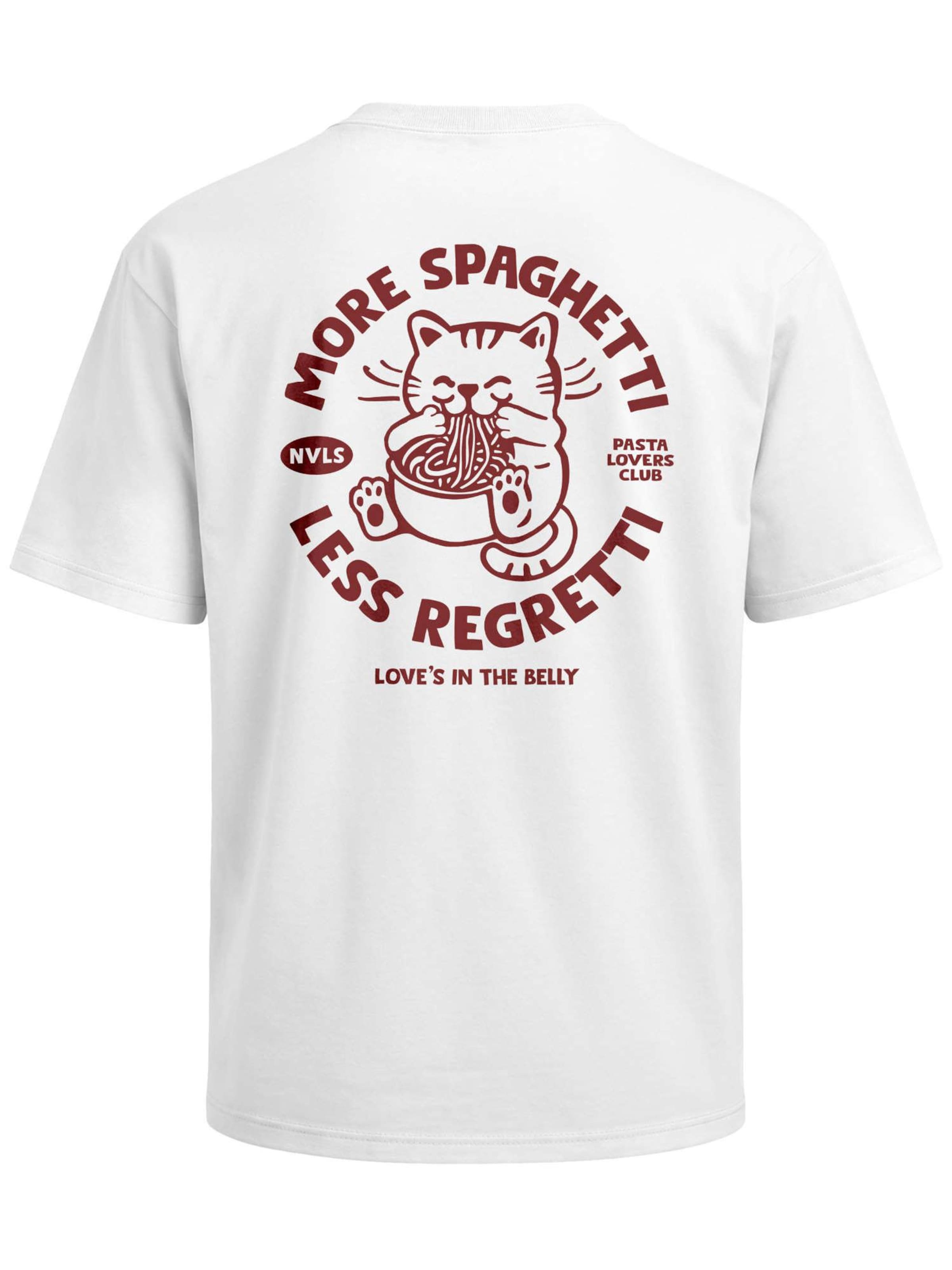 Neverless Shirt 'spaghetti'‌‌‌‌‌‌‌ in Weiß: Vorderseite