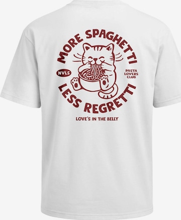 Neverless Shirt 'spaghetti' in Weiß: Vorderseite