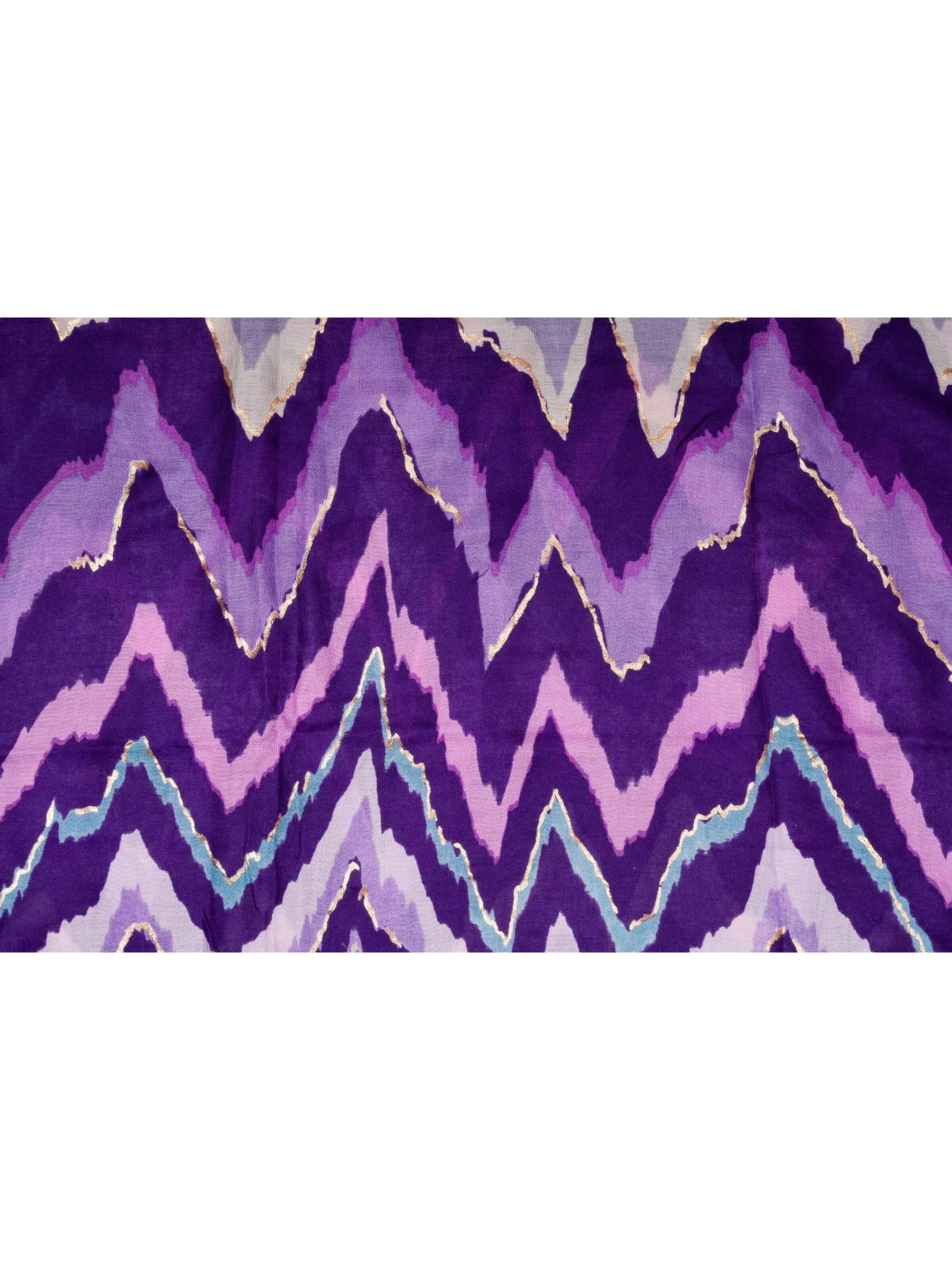 styleBREAKER Schal 'Leichter Schal mit Zick-Zack Muster'‌‌‌‌‌‌‌‌ in Lila