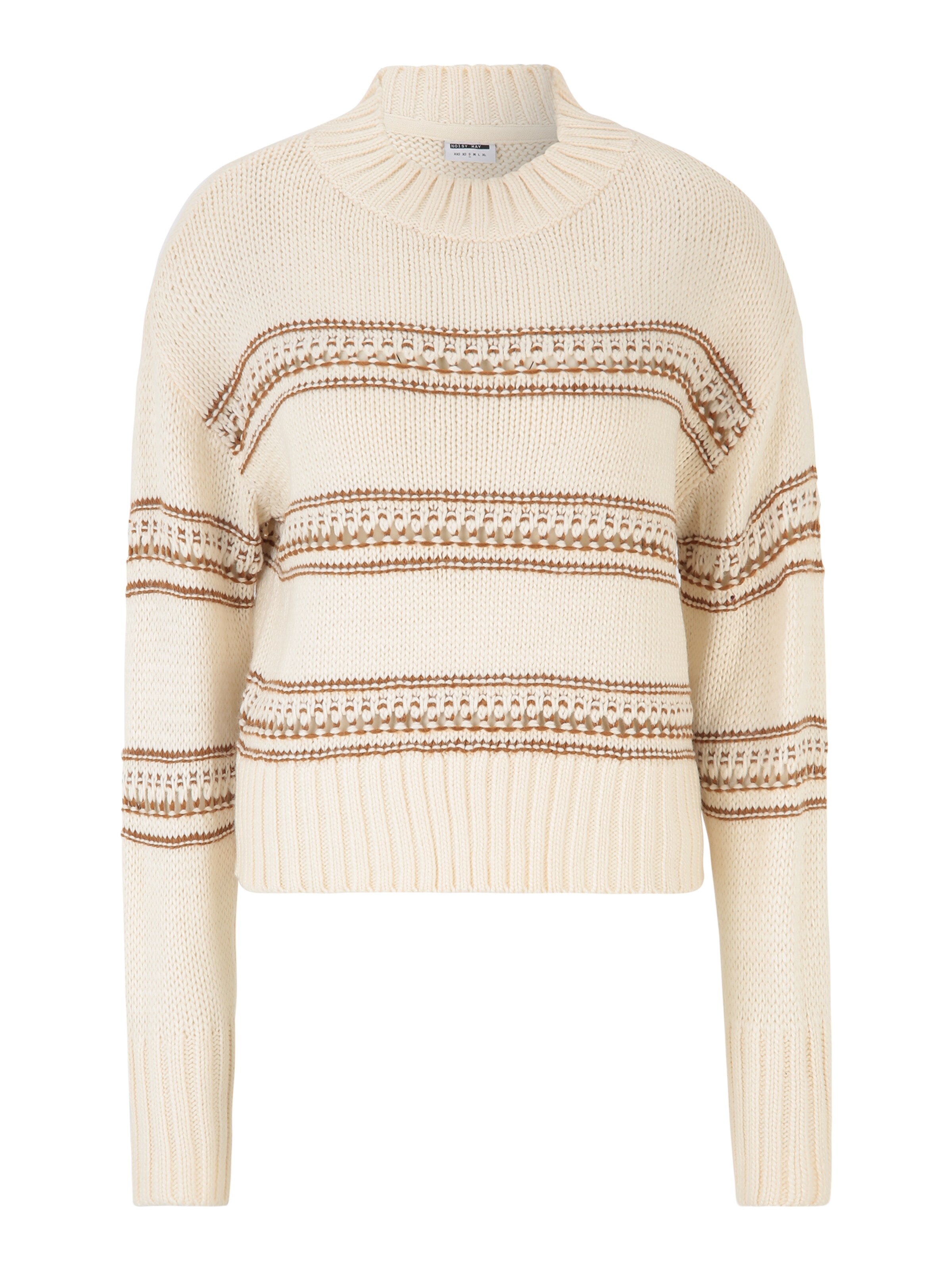 Noisy May Tall Sweater 'BIBBI' in Beige: front