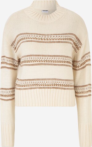 Noisy May Tall Sweater 'BIBBI' in Beige: front