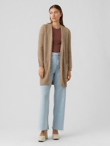 VERO MODA Knit cardigan 'Jaca' in Brown