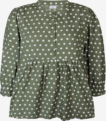 ze-ze Blouse 'Dottie 638' in Groen: voorkant