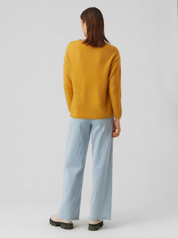 VERO MODA Sweater 'Lefile' in Yellow