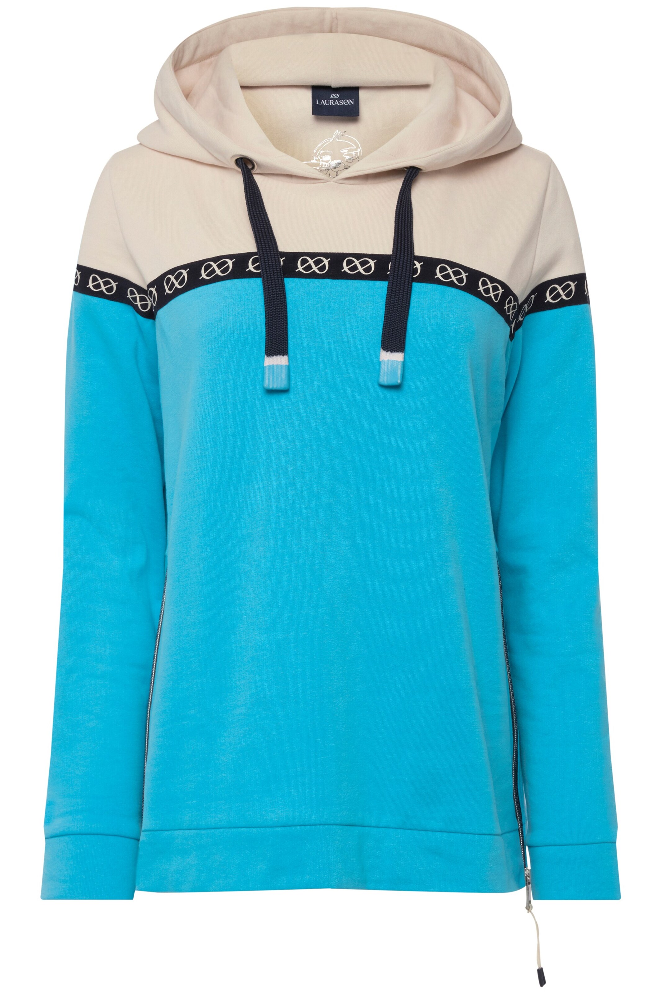 LAURASØN Sweatshirt in Blauw: voorkant