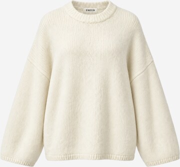 Pullover extra large 'Ulva' di EDITED in giallo: frontale