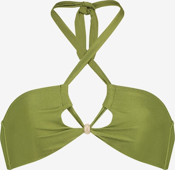 Hunkemöller Triangel Bikinioverdel i grøn: forside