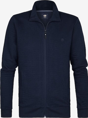 Petrol Industries Sweatvest in Blauw: voorkant