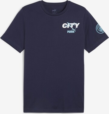 T-Shirt fonctionnel 'Manchester City' PUMA en bleu : devant