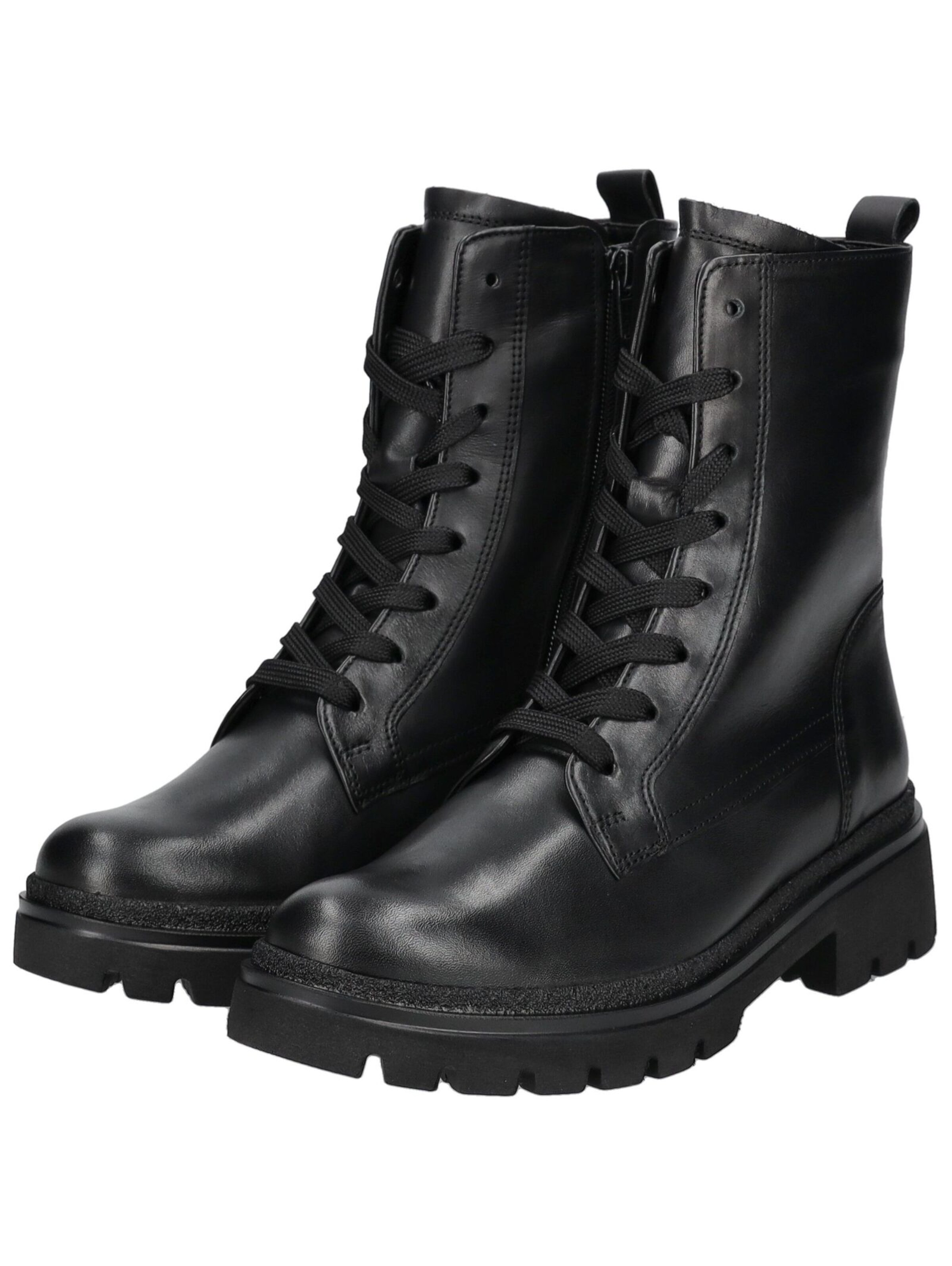 GABOR Schnürstiefelette in Schwarz