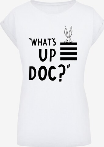 F4NT4STIC T-Shirt 'Looney Tunes Bugs Bunny What's Up Doc' in Weiß: predná strana