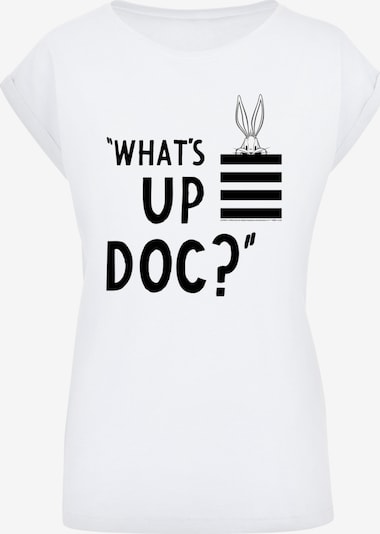 F4NT4STIC T-shirt 'Looney Tunes Bugs Bunny What's Up Doc' en noir / blanc, Vue avec produit