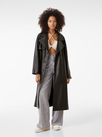 Manteau mi-saison Bershka en noir