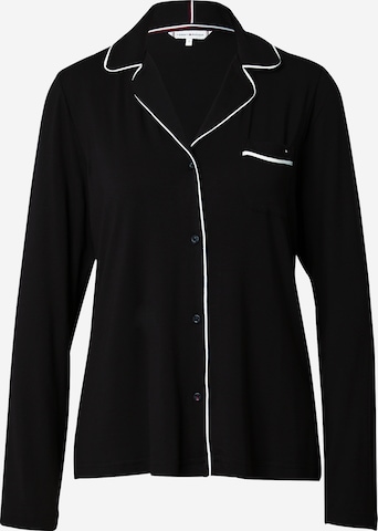 TOMMY HILFIGER - Camisa de pijama em preto: frente