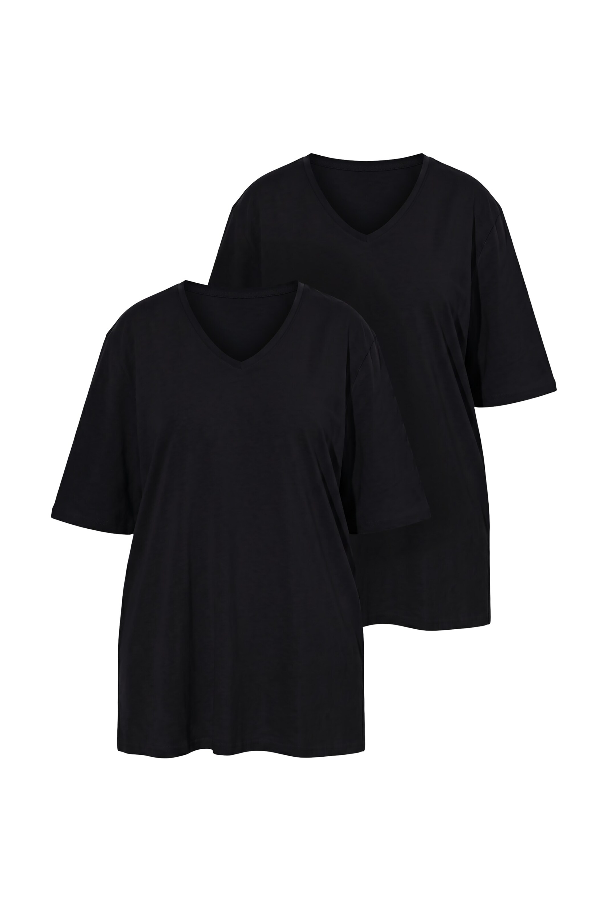 Ulla Popken Shirt in Schwarz: Vorderseite