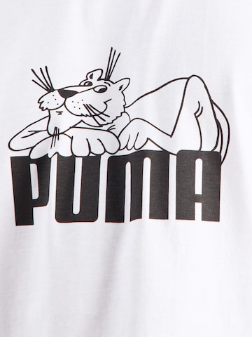 PUMA Μπλουζάκι 'GRAPHIC Super Puma' σε λευκό