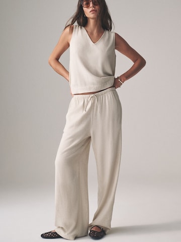 The Set Wide leg Pants in Beige: front