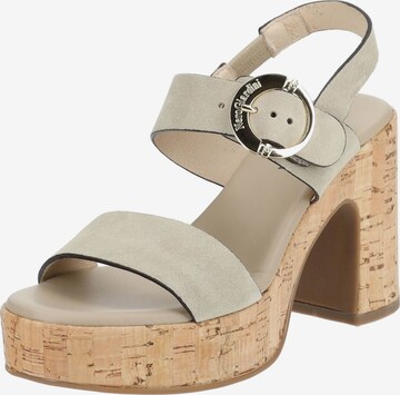 Nero Giardini Sandaal in Beige: voorkant