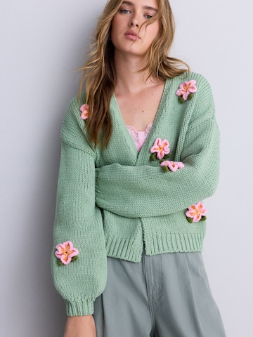 Cardigan Next en vert : devant