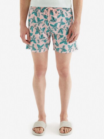 Shorts de bain WESTMARK LONDON en rose : devant