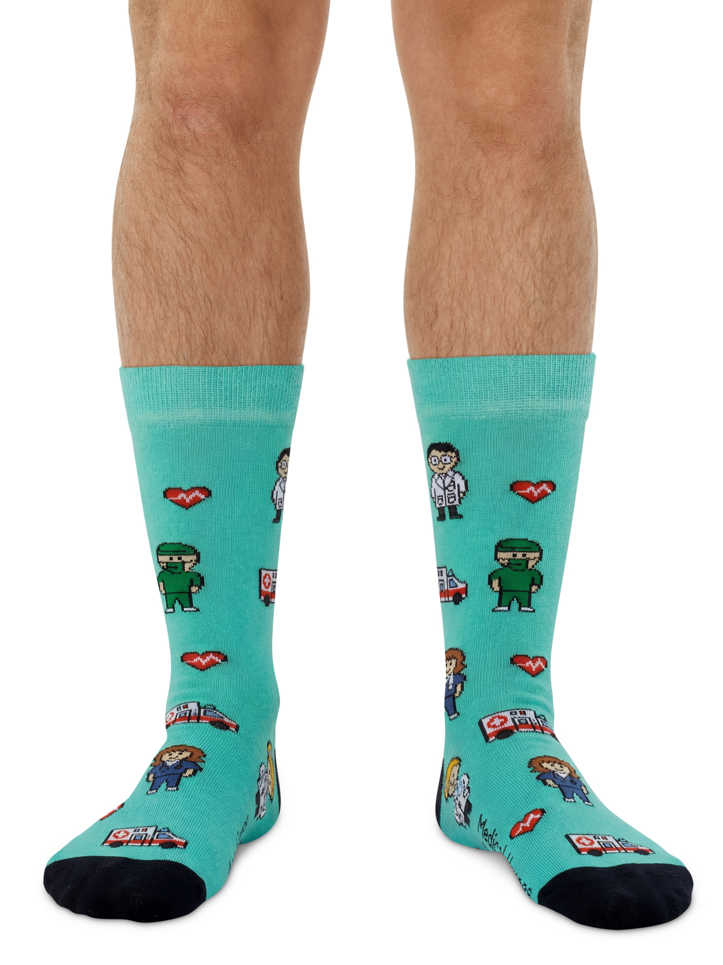 Circle Five Socken‌‌‌‌‌ in Grün: Vorderseite