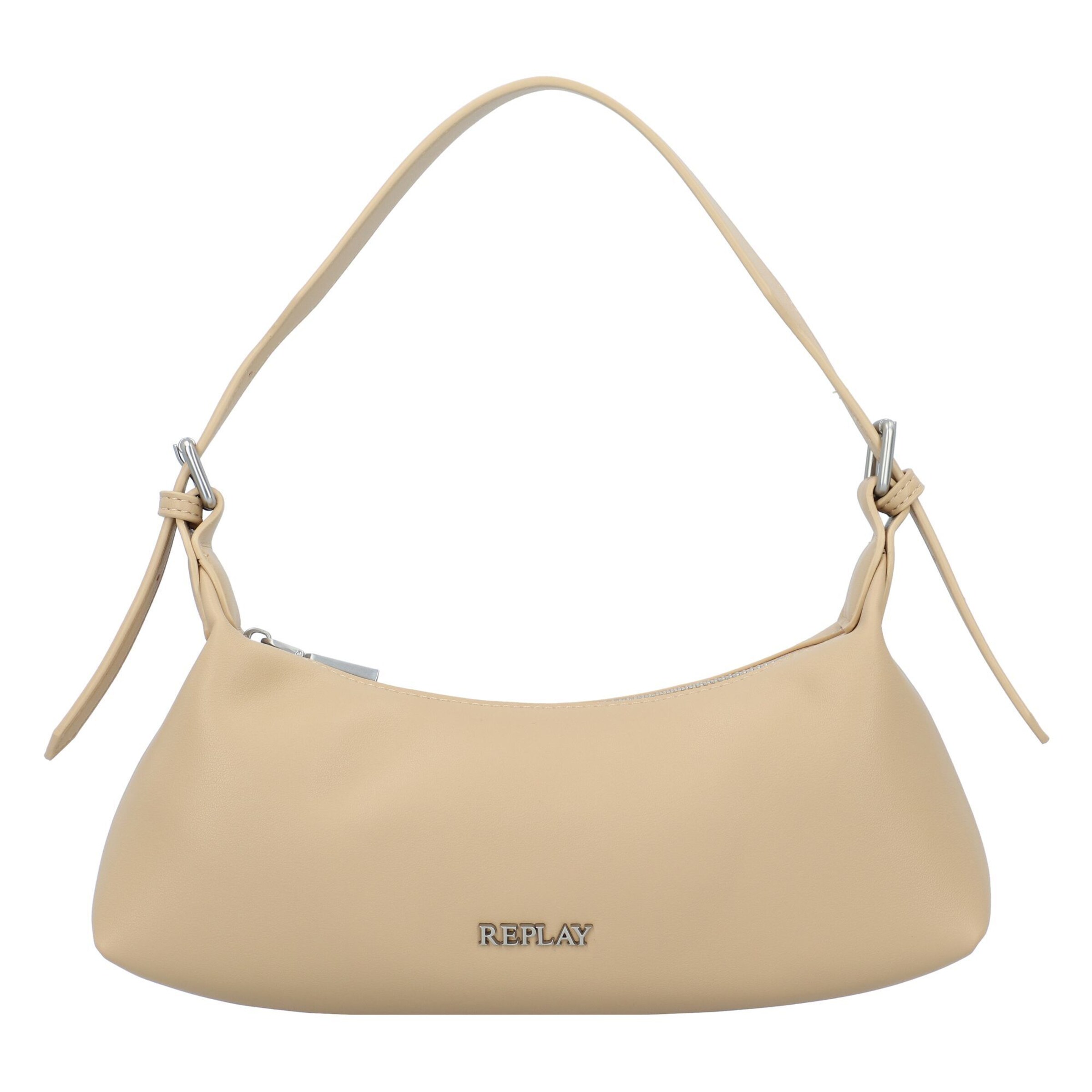 Sac bandoulière REPLAY en beige : devant
