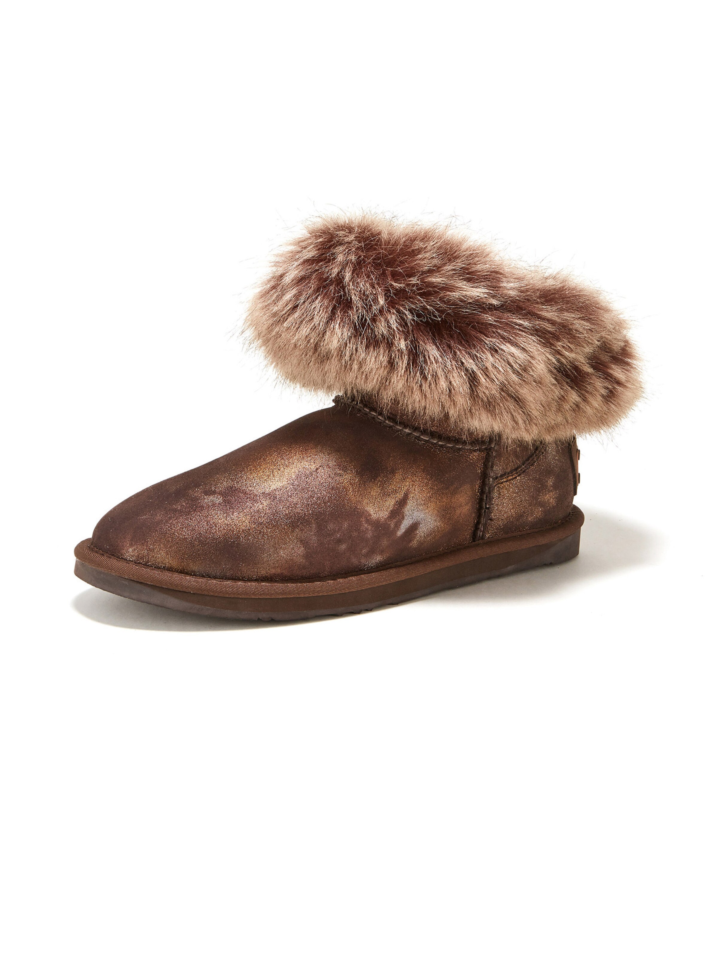 Australia Luxe Collective Boot 'Foxy Ultra Short' i brun: framsida